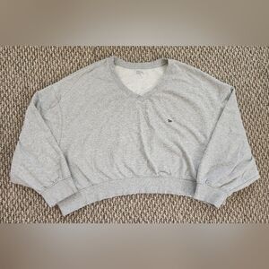 New Era Gray V-Neck Women's Sweatshirt 2X